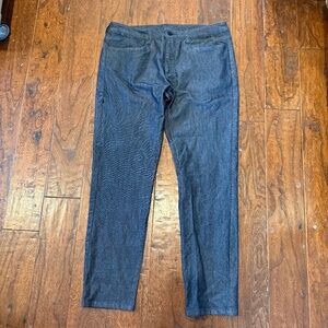BYLT Basics - Tech Denim Everyday Pant 2.0 - Size 36 Dark Wash Stretch Denim